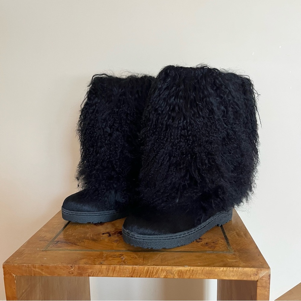 Mongolian lamb wool boots boots- BearPaw Boetis II shearling winter boots